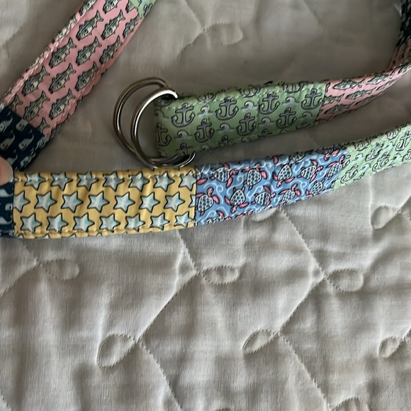 Vineyard Vines Child’s Patchwork D Ring Belt - Picture 9 of 13